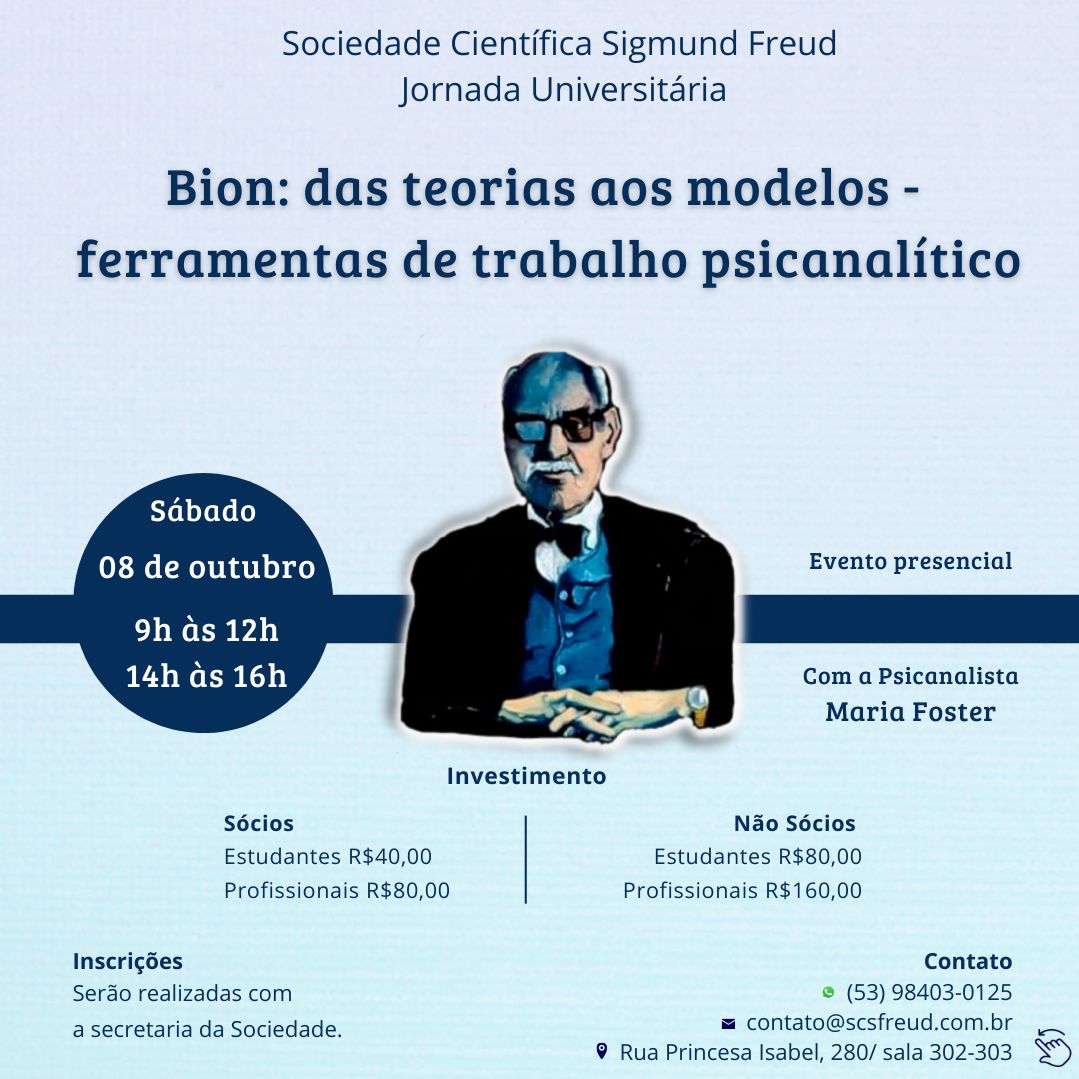 Bion: das teorias aos modelos - ferramentas de trabalho psicanalítico