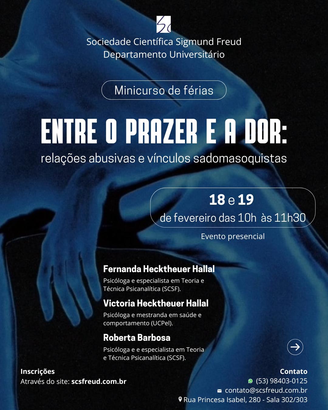 Entre o prazer e a dor: relações abusivas e vínculos sadomasoquistas