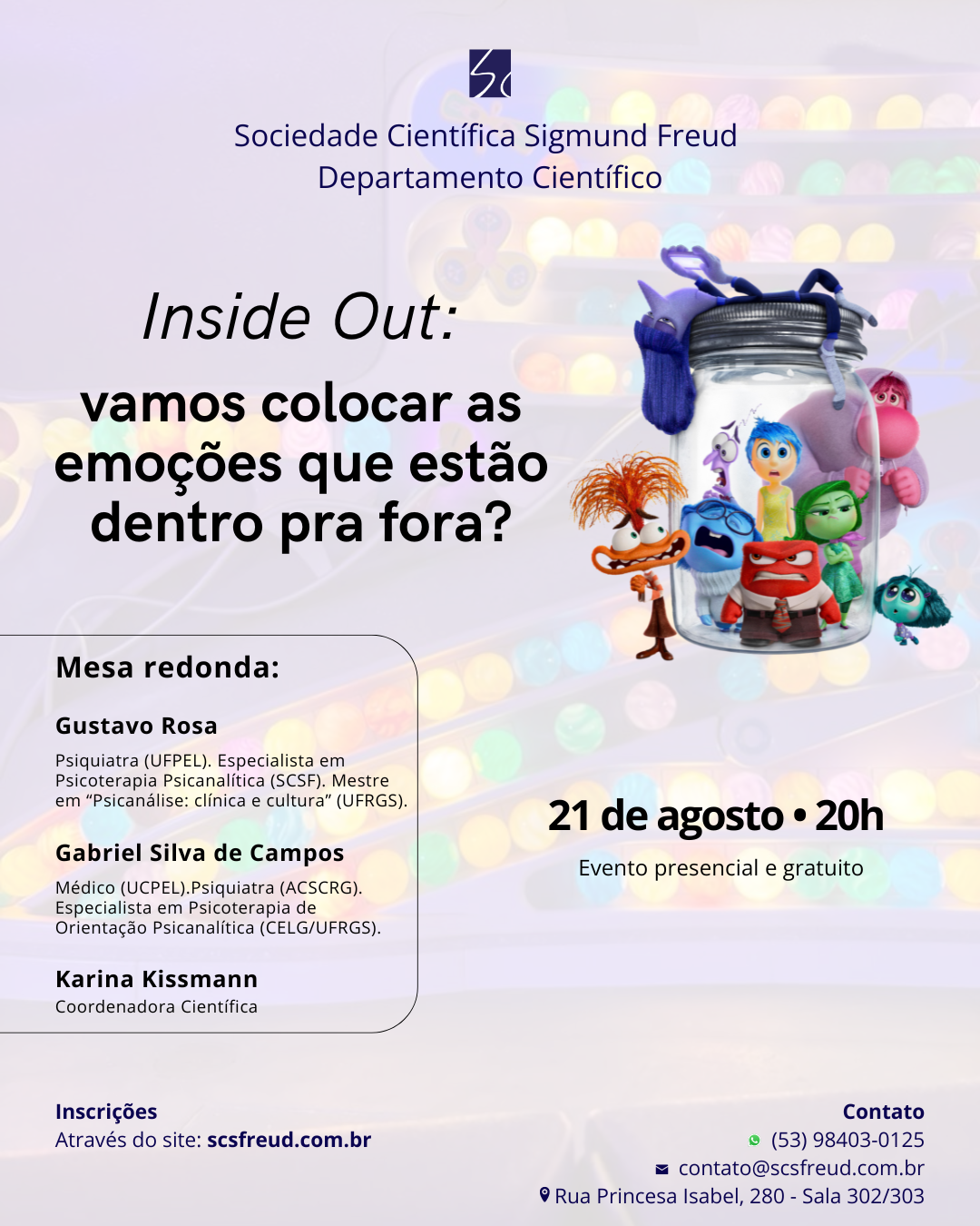Inside Out: vamos colocar as emoções que estão dentro pra fora?