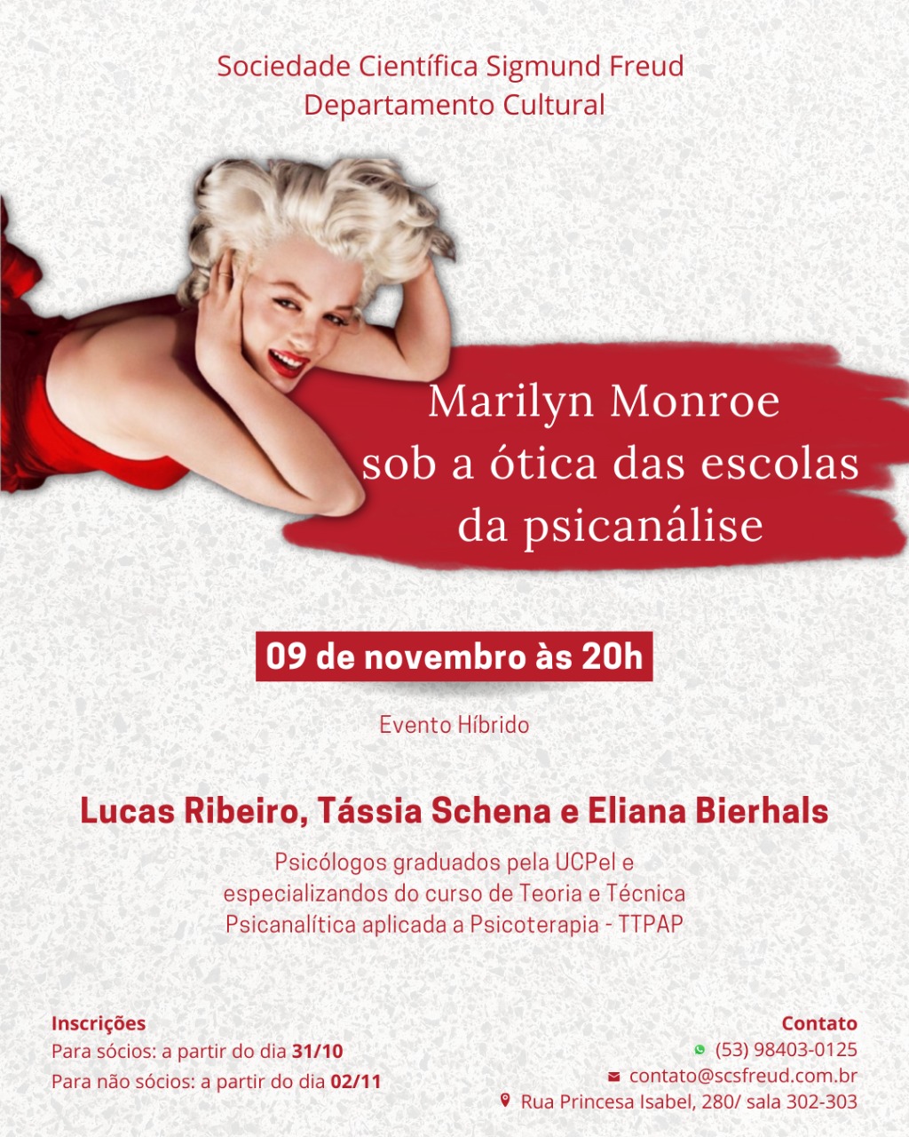 Marilyn Monroe sob a ótica das escolas da psicanálise